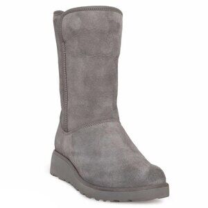 UGG Amie Grey Boots Slim Boots with Platform Heel